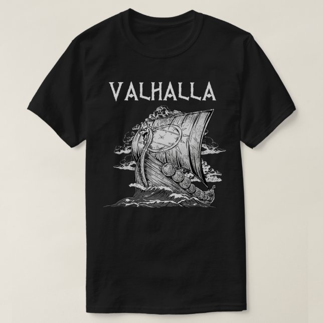 T-shirt Valhalla Viking Norse 4 (Design devant)