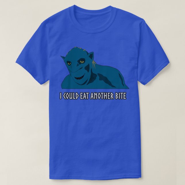 T-shirt Valheim Troll Je pourrais manger une autre bouchée (Design devant)