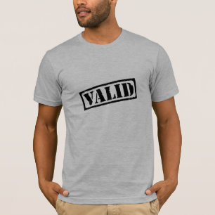 T-shirt valide dans le timbre noir