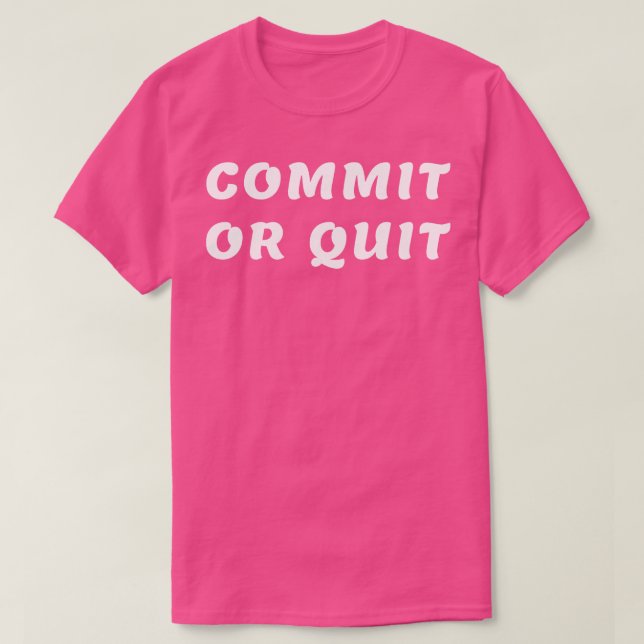 T-shirt Valider ou quitter 2 (Design devant)