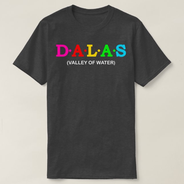 T-shirt Vallée de l'eau de Dalas (Design devant)