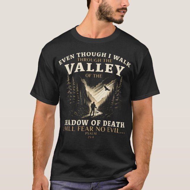 T-shirt Vallée De L'ombre Psaume 234 (Devant)