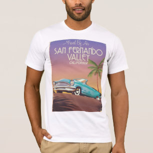 T-shirt Vallée de San Fernando Californie voyage vintage a