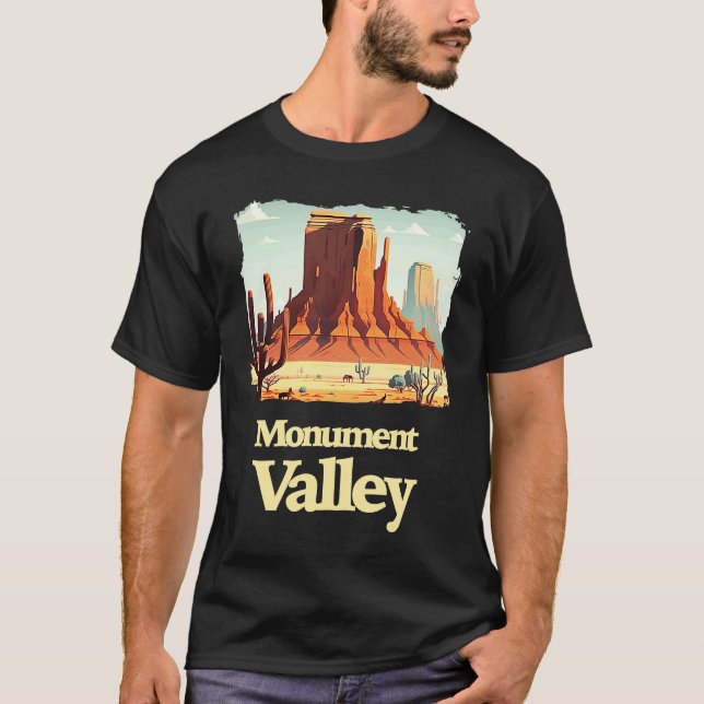 T-shirt Vallée des Monuments Utah (Devant)