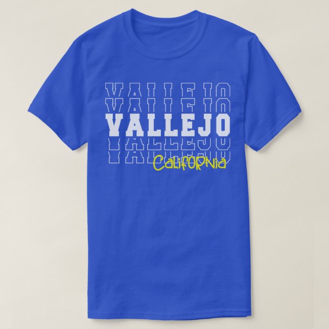 T-shirt Vallejo, ville Californie Vallejo (Design devant)
