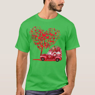T-shirt Vallentines Jour Camion Amour Coeurs