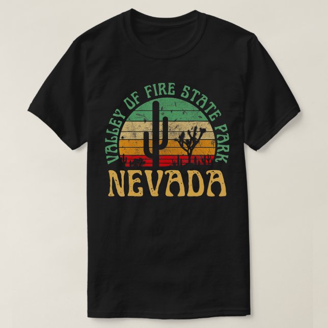 T-shirt Valley Fire State Park Nevada Desert Randonnée Ret (Design devant)