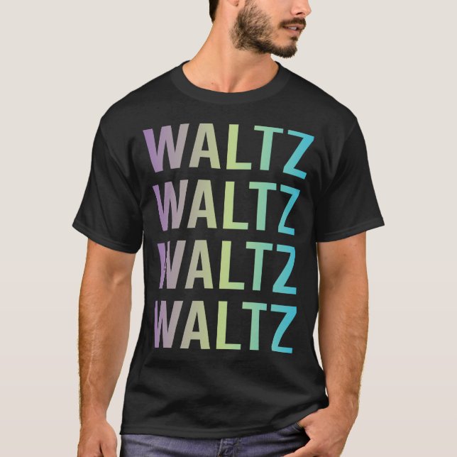 T-shirt Valse Bleu Violet (Devant)