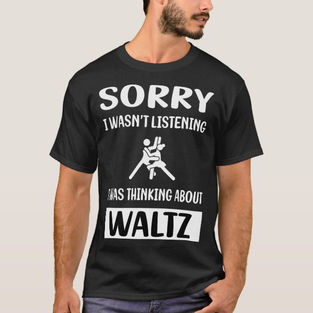 T-shirt Valse non à l'écoute (Devant)