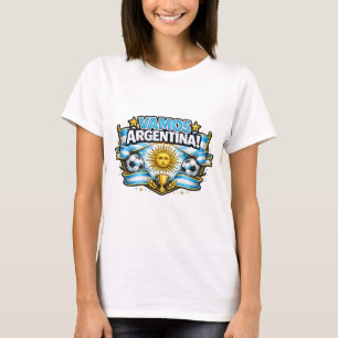 T-shirt Vamos Argentina Design de foot patriotique   Argen