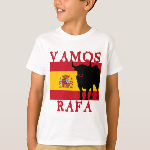 T-shirt Vamos Rafa avec le drapeau de l'Espagne
