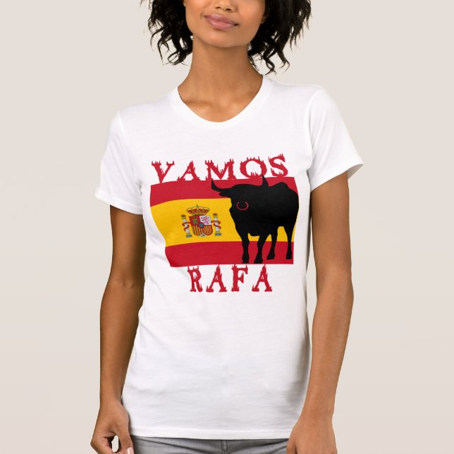 T-shirt Vamos Rafa avec le drapeau de l'Espagne (Devant)