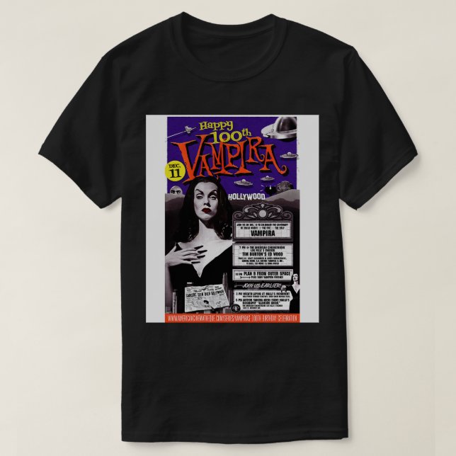 T-shirt Vampira Turns (Design devant)