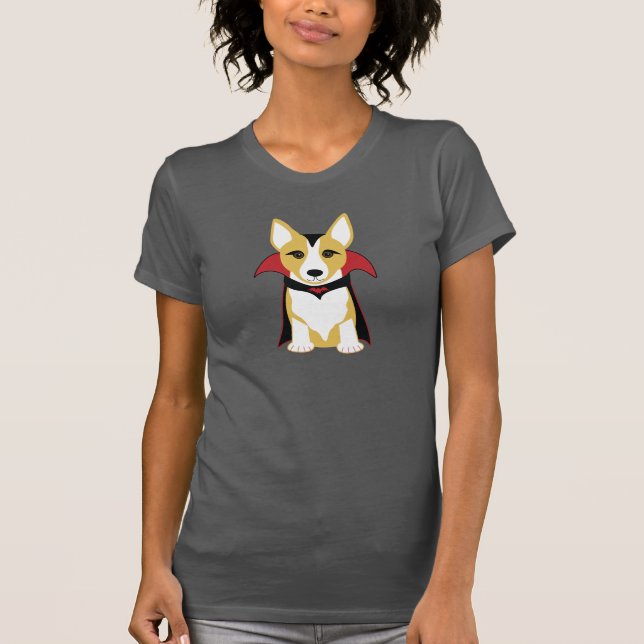 T-shirt Vampire de corgi (Devant)