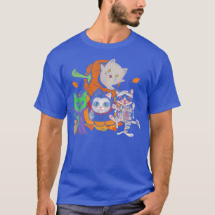 T-shirt Vampire Ghost Zombie sorcière Chats En Citrouille