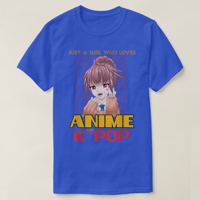 T-shirt Vampire Japon Neko Juste Une Fille Qui Aime Anime  (Design devant)
