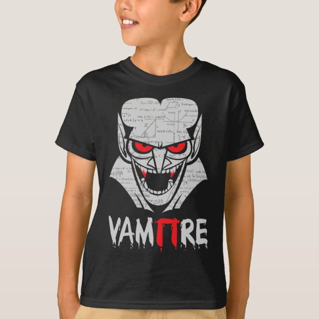 T-shirt Vampire Pi Costume Halloween Funny Math Science Te (Devant)