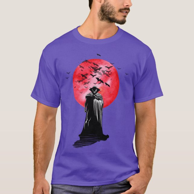 T-shirt Vampire pour Halloween rétro (Devant)