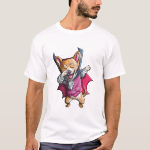 T-shirt Vampire qui fait dabber Corgi Mignon Halloween Cor