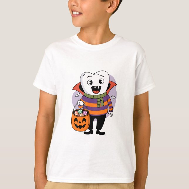 T-shirt Vampire - Trick-or-Treat (Devant)