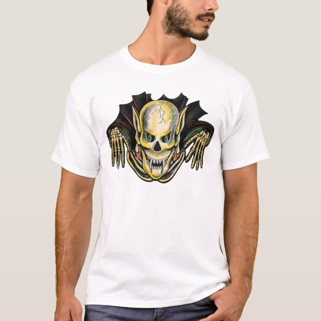 T-shirt Vampire vintage de vol (Devant)