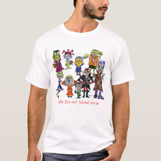 T-shirt Vampires caricature drôle