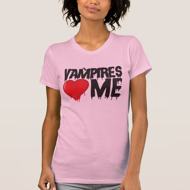 T-shirt Vampires coeur (Devant)