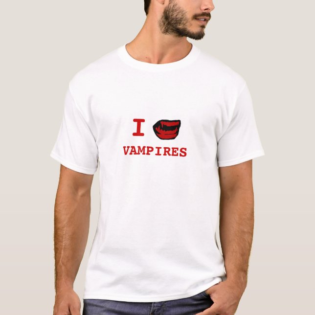 T-shirt Vampires - rouge (Devant)