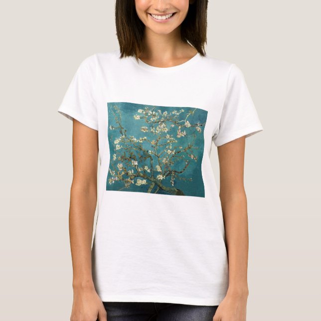 T-shirt Van Gogh - Arbre aux amandes en fleurs (Devant)