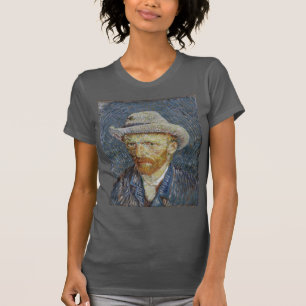 T-shirt Van Gogh Autoportrait Gris Sens Casquette Peinture