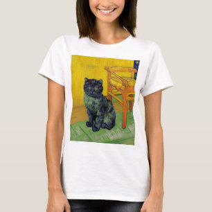 T-shirt Van Gogh Black Cat
