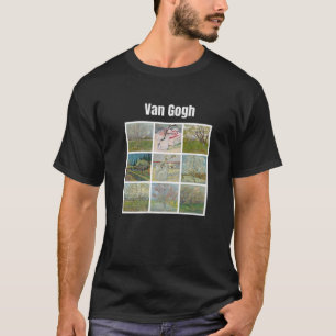 T-shirt Van Gogh Blossom Art moderne Art Vintage Retro gra