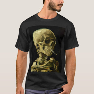 T-shirt Van Gogh Fumer du squelette