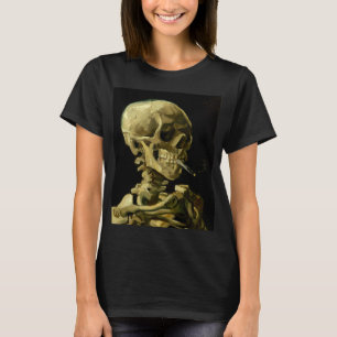 T-shirt Van Gogh Fumer du squelette
