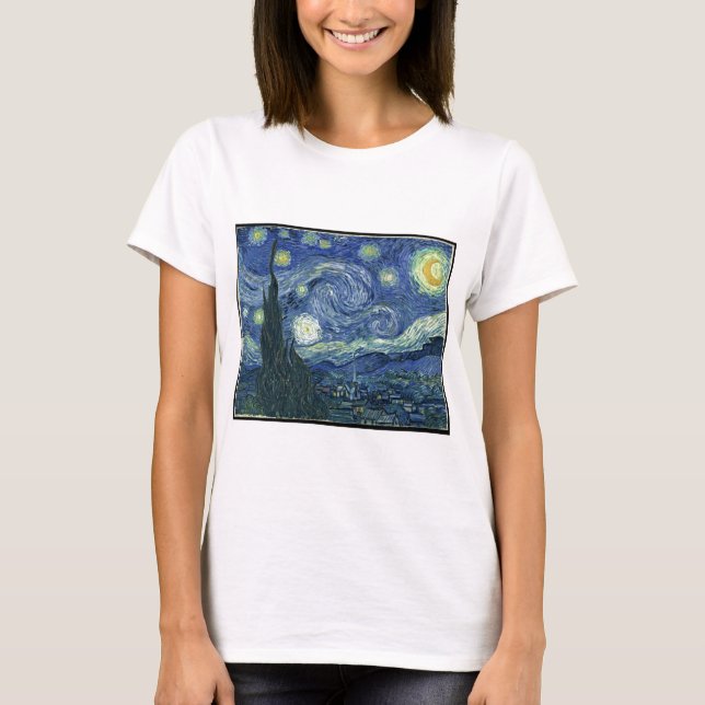 T-shirt Van Gogh Peintures :Starry Night Van Gogh (Devant)
