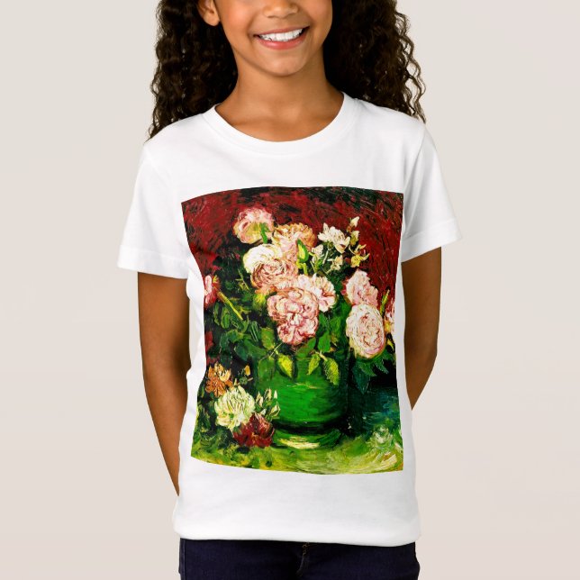 T-Shirt Van Gogh Peonies et Roses (Devant)