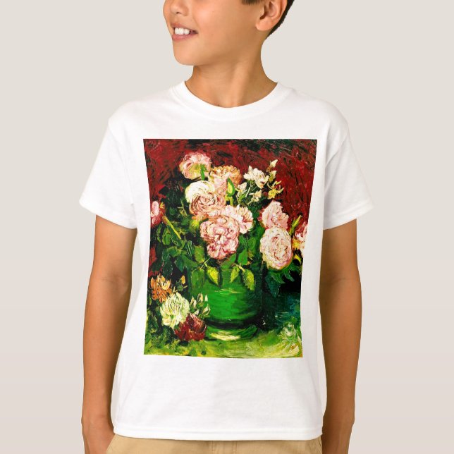 T-shirt Van Gogh Peonies et Roses (Devant)
