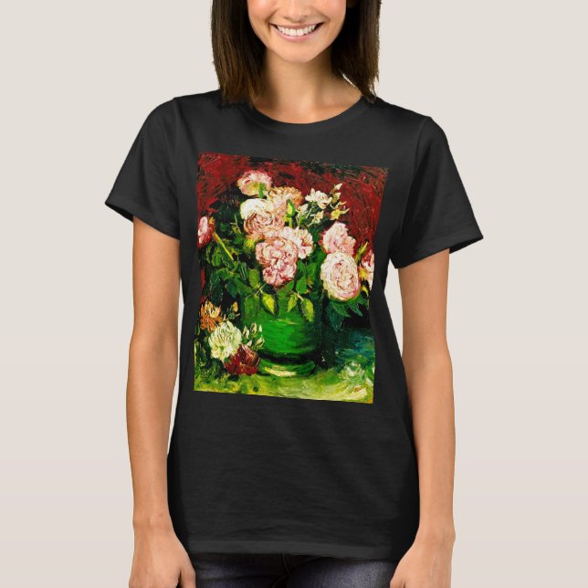 T-shirt Van Gogh Peonies et Roses (Devant)