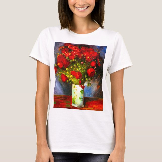 T-shirt Van Gogh Red Poppies (Devant)