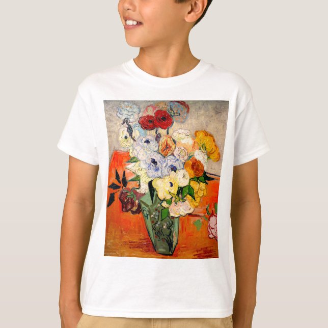 T-shirt Van Gogh Roses and Anemones (Devant)