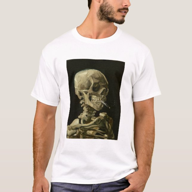 T-shirt van gogh Skull (Devant)