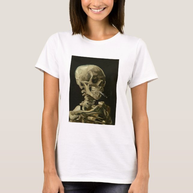T-shirt van gogh Skull (Devant)