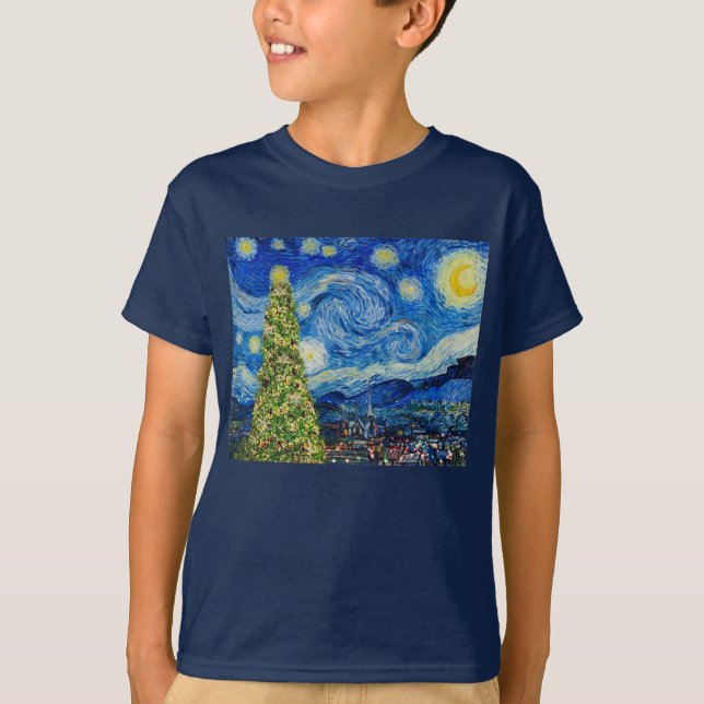 T-shirt Van Gogh Starry (Devant)