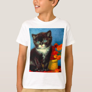 T-shirt Van Gogh Tuxedo Cat