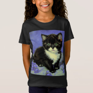 T-Shirt Van Gogh Tuxedo Kitten