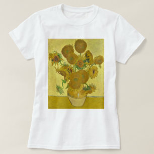 T-shirt Van Gogh Vase avec 15 tournesols GalleryHD