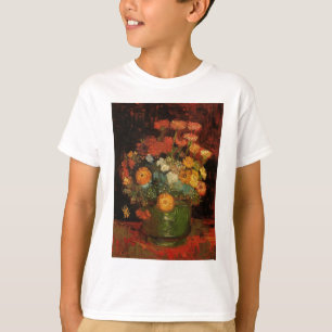 T-shirt Van Gogh Vintage peinture Vase Fleurs fleurs