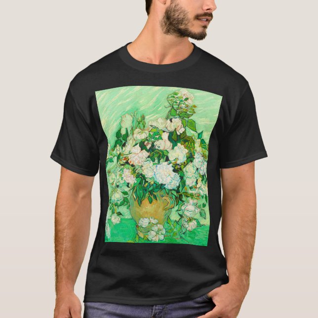 T-shirt Van Gogh White Roses (Devant)