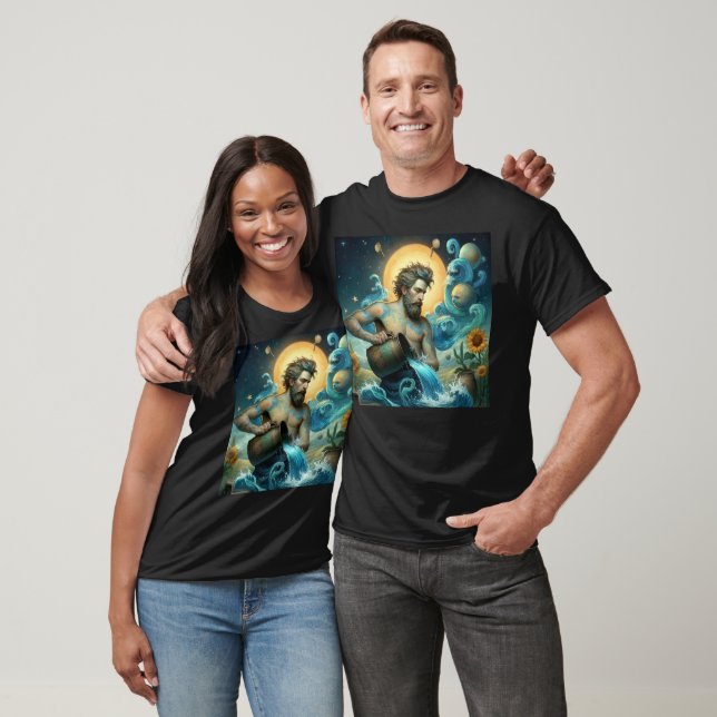 T-shirt Van Gogh Zodiac Aquarius (Unisexe)