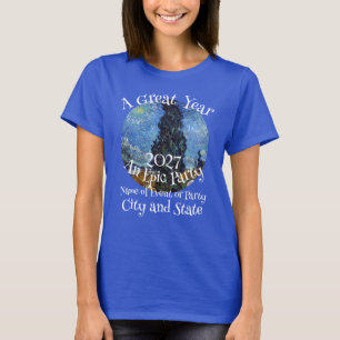 T-shirt Van HG FV LF Gogh Crâne Fête Dîner Vacances Voyage